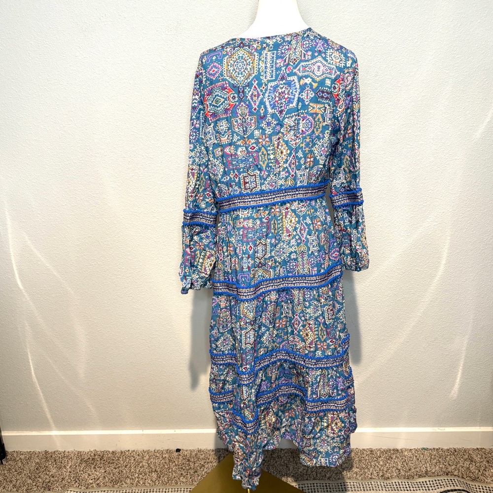 Luna Llena XL Paisley Long Sleeve Dress - Picture 6 of 7